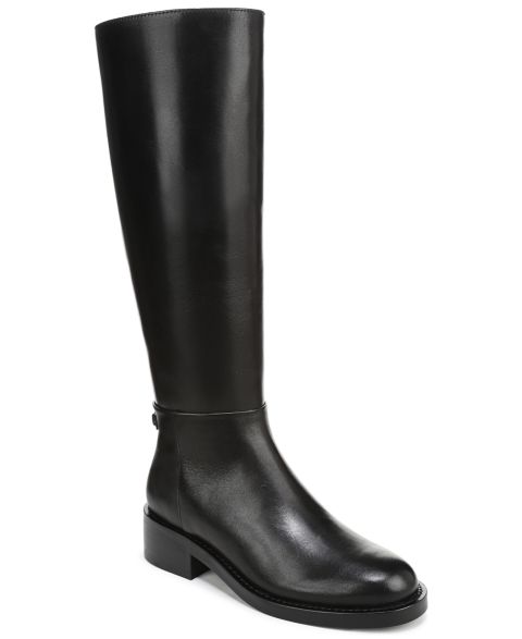 Женские ботинки Sam Edelman Milla Riding Boots, Regular & Wide Calf, цвет: Чёрный кожаный