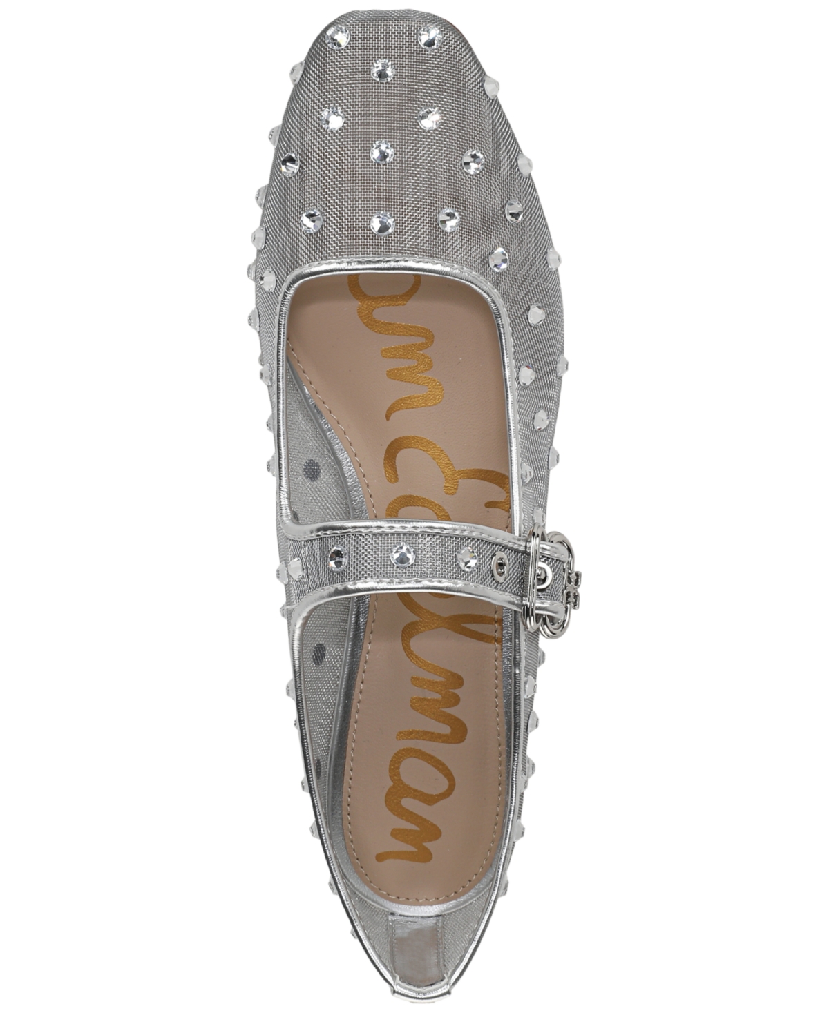 Sam Edelman Women's Michaela Shine Mary Jane Flats In Metallic