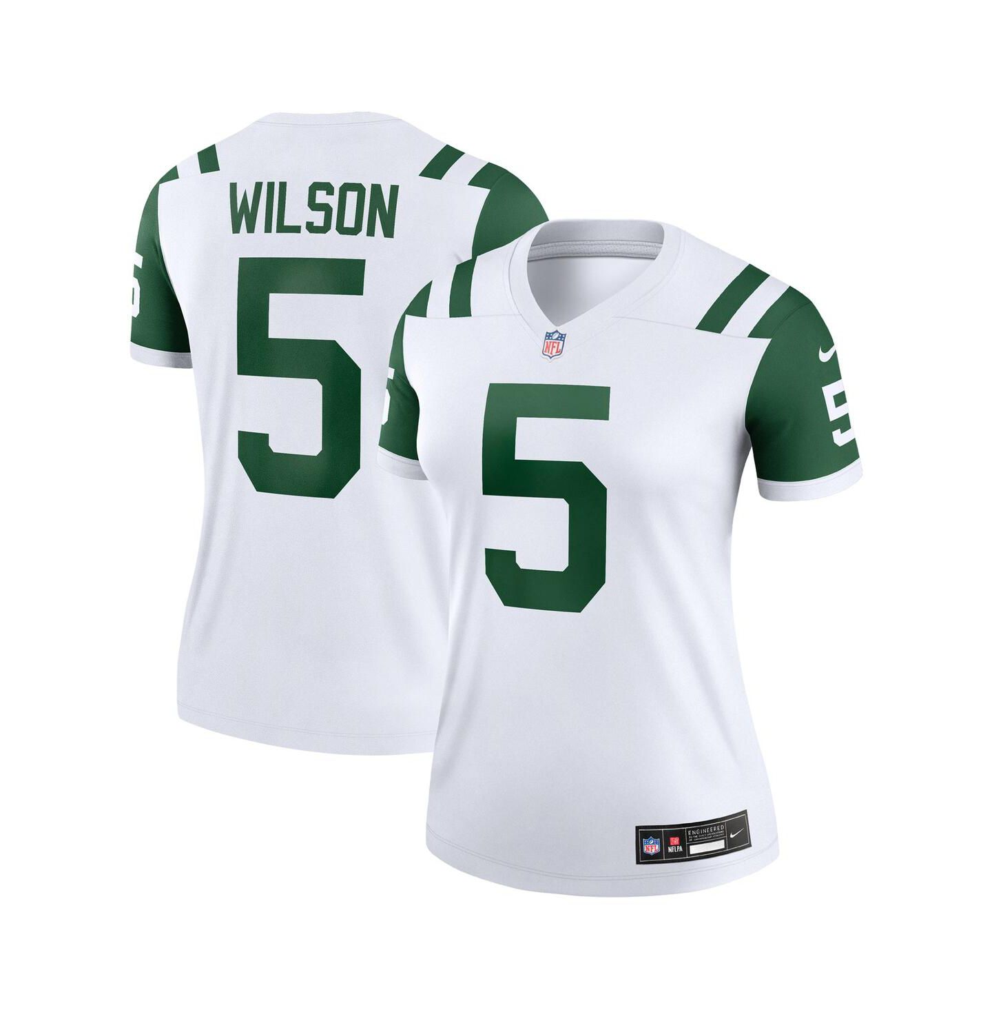 Женский топ Nike Garrett Wilson Classic Alternate White New York Jets Alternate Legend Player Performance — фото 1