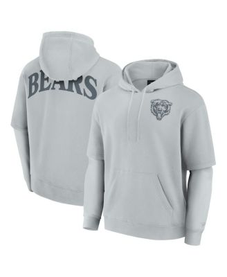 Fanatics - Men's and Women's Gray Chicago Bears Sleek Elements Pullover Hoodie