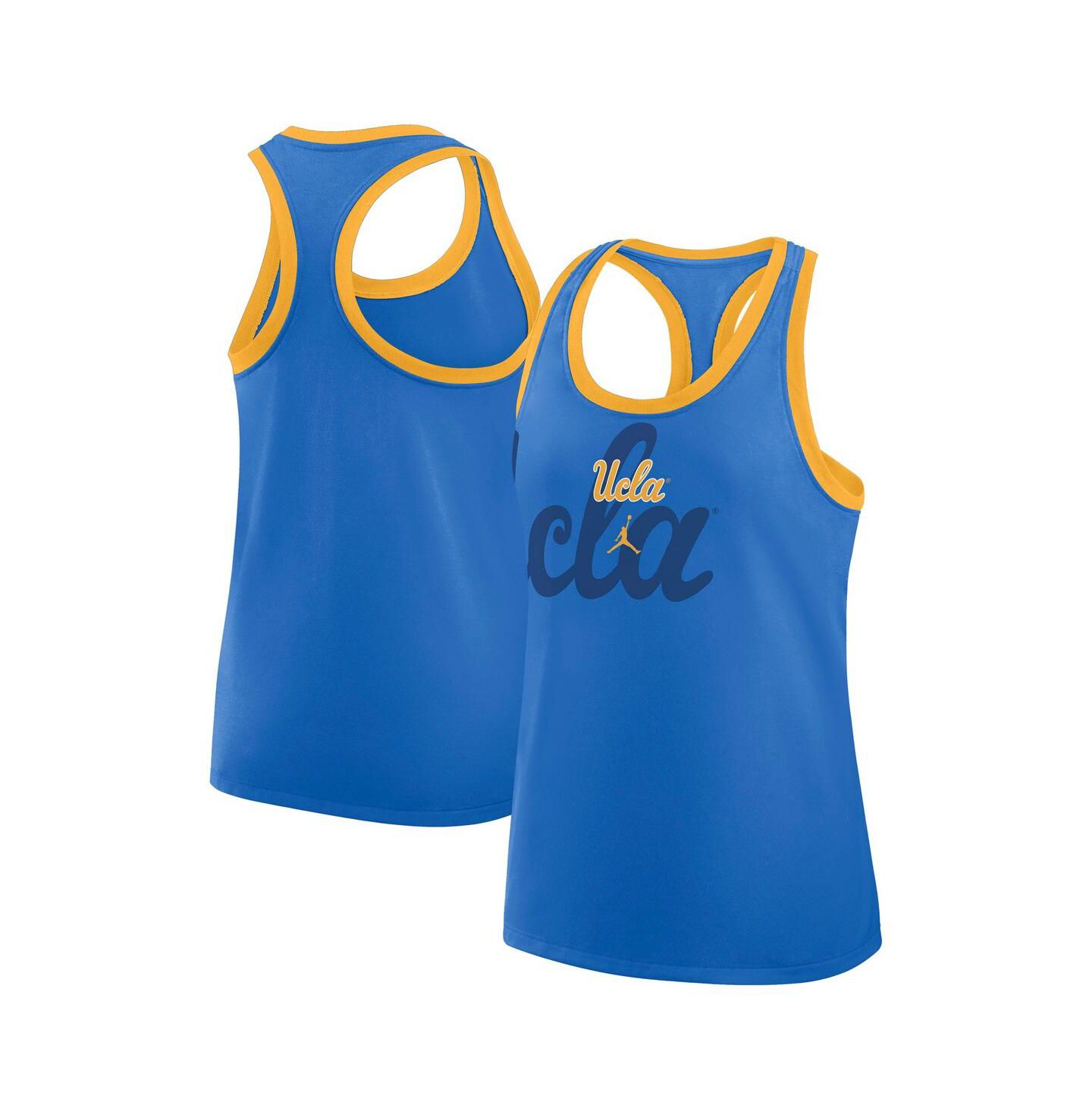 Женский топ Jordan Blue Ucla Bruins Primetime Racerback Tri-Blend — фото 1
