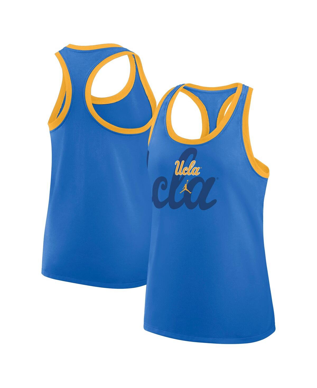 Women's Blue Ucla Bruins Primetime Racerback Tri-Blend Tank Top - Blue