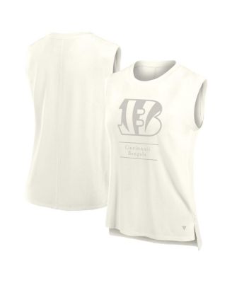 Fanatics - Women's Cream Cincinnati Bengals Studio Embrace Tank Top