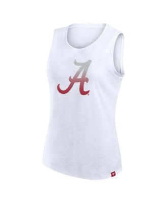 Women's White Alabama Crimson Tide Activate Slub Tank Top