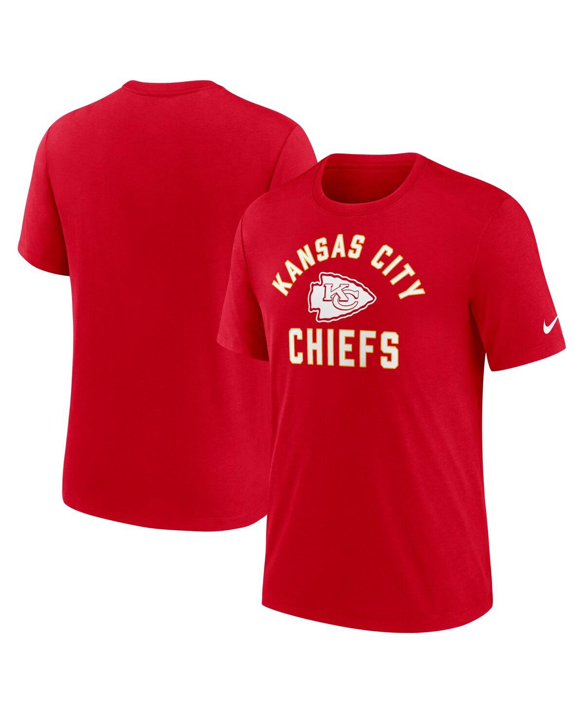 Nike Red Kansas City Chiefs Favorable Timeline Tri-blend T-shirt In Red