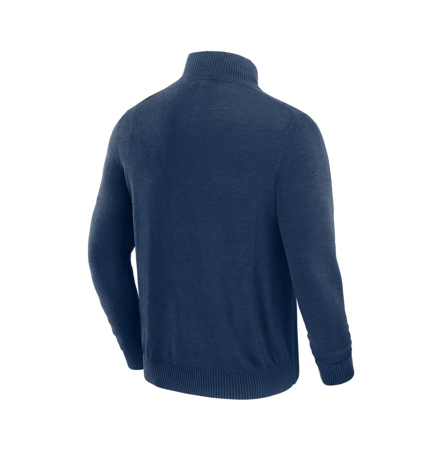 Мужской свитер J. Palmer Navy Buffalo Bills Franchise Quarter-Zip — фото 3