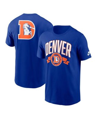 Nike - Men's Royal Denver Broncos Rewind Front and Back Hit Essential T-Shirt