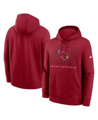 Nike - Men's Cardinal Arizona Cardinals Busted Play Club Fleece Pullover Hoodie
