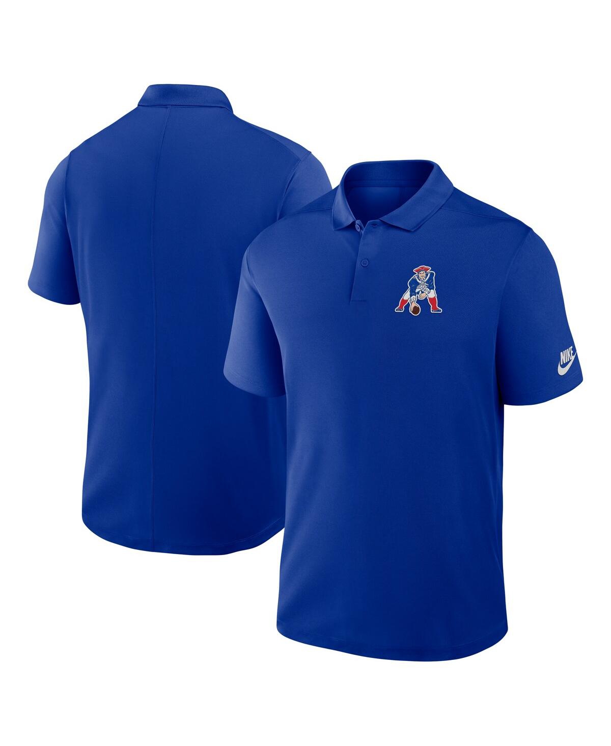 Men's Royal New England Patriots Rewind Victory Performance Polo Shirt - Royal