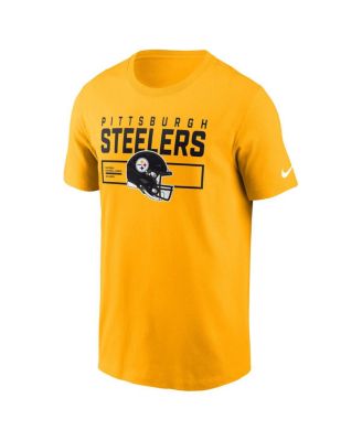 Men's Gold Pittsburgh Steelers Primetime Helmet Essential T-Shirt
