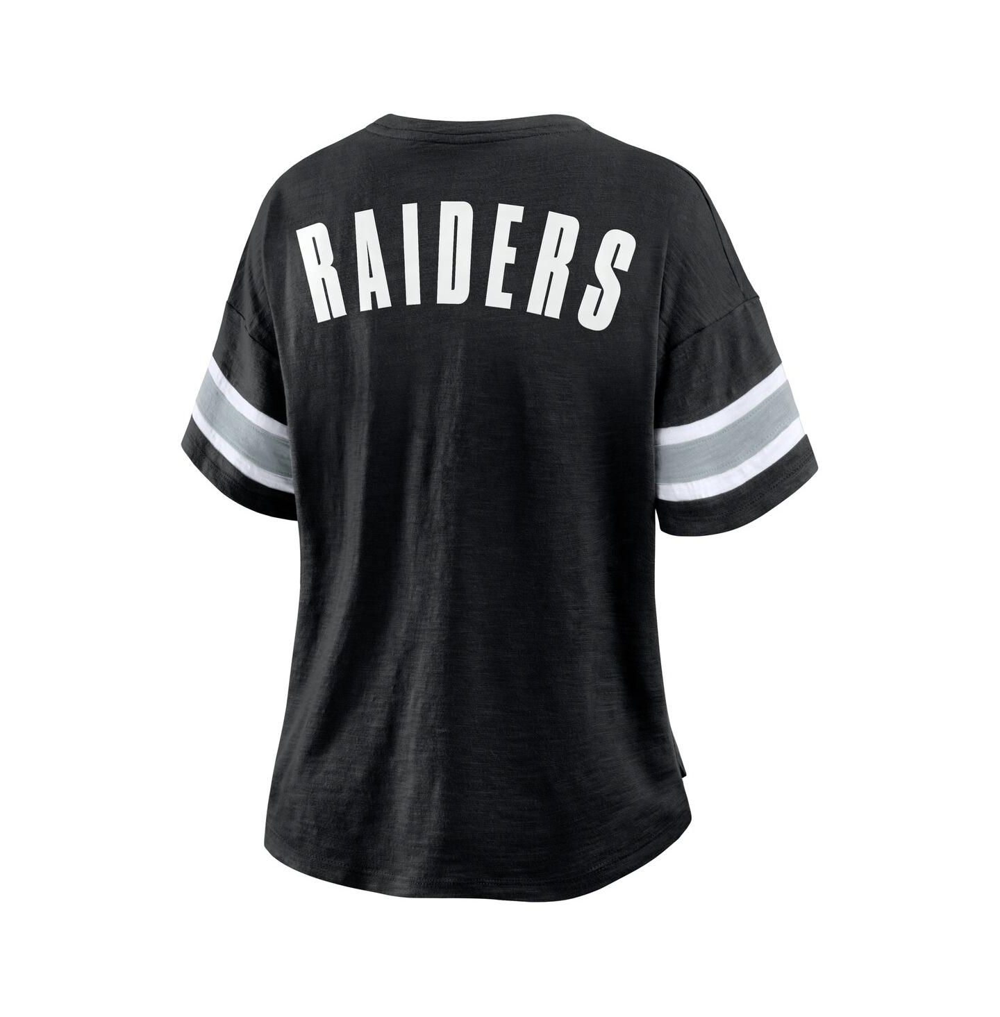 Женская футболка Fanatics Black Las Vegas Raiders Redzone Curl Route — фото 3