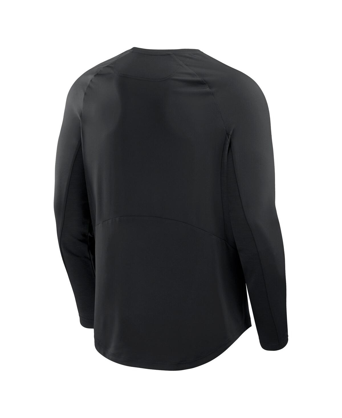 Fanatics Men's Black Detroit Lions Coverage Scheme Long Sleeve T-shirt In Black