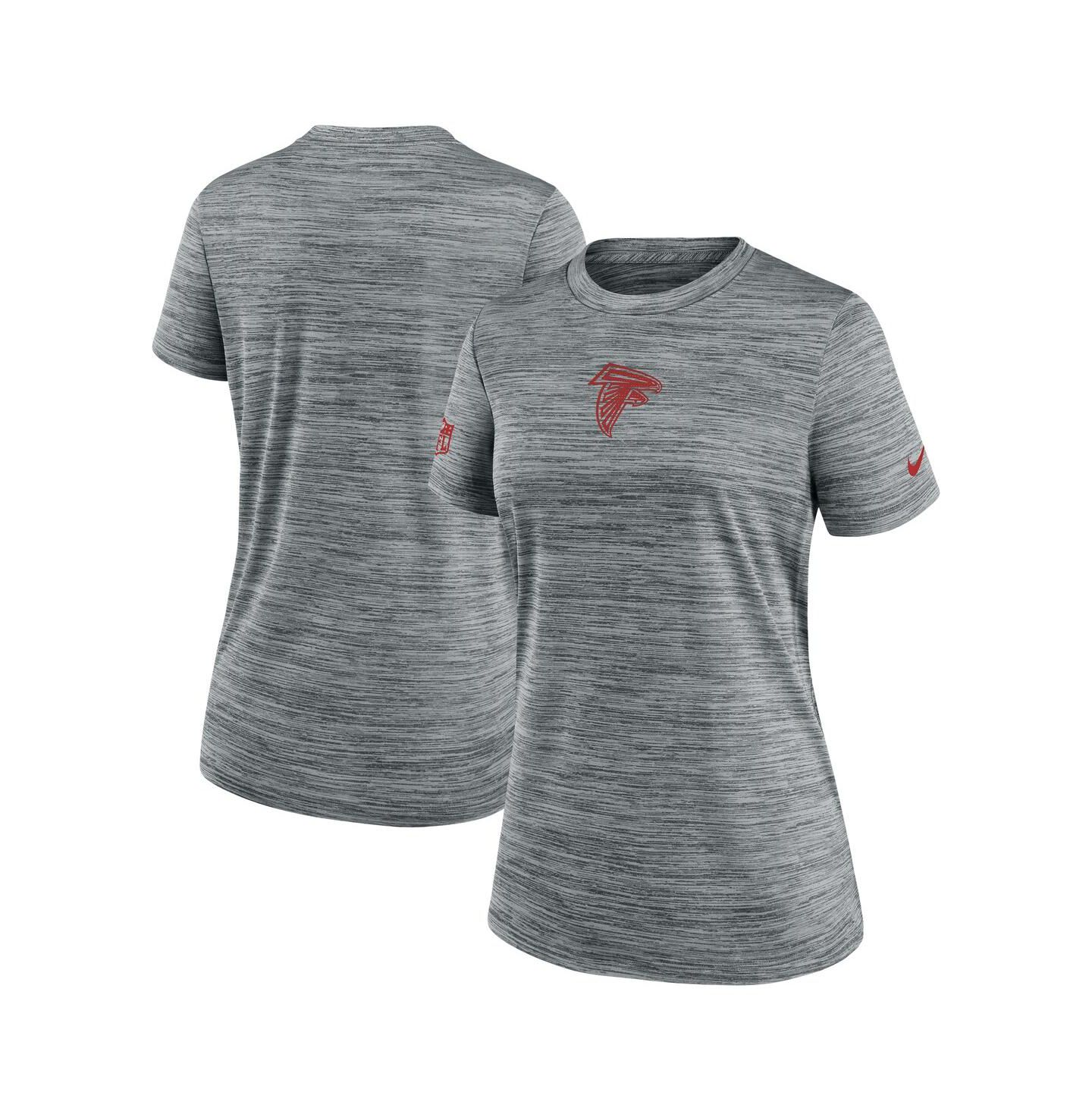 Женская футболка Nike Gray Atlanta Falcons Sideline Velocity Performance — фото 1