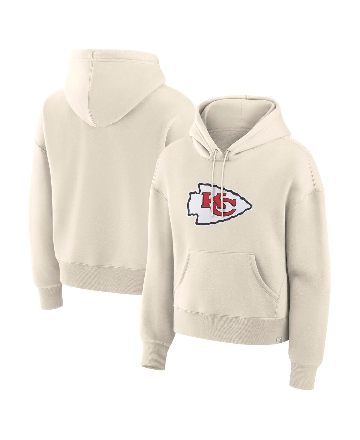 Women's Cream Kansas City Chiefs Dove Legacy Pullover Hoodie - Cream