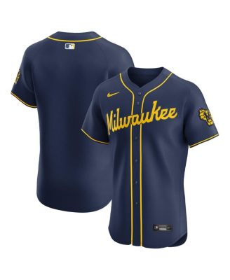 Nike - Men's Navy Milwaukee Brewers Alternate 2 Elite Jersey