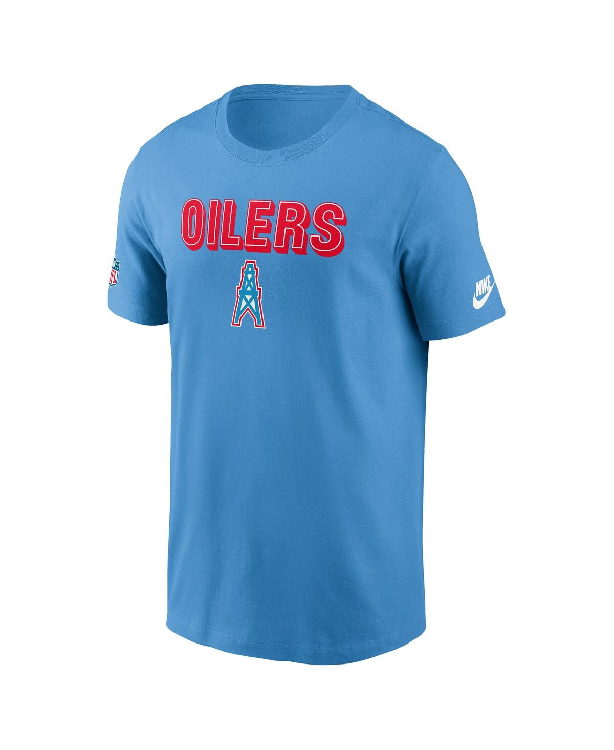 Nike Light Blue Tennessee Titans Alt Pack Onside Conversion Performance T-shirt In Blue