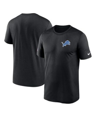 Men's Black Detroit Lions Sideline Alt Pack Small Logo Legend Performance T-Shirt