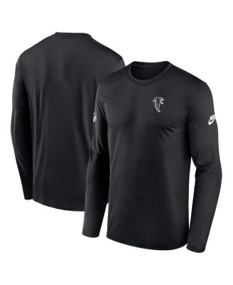 Nike - Men's Black Atlanta Falcons Legend Small Logo Performance Long Sleeve T-Shirt