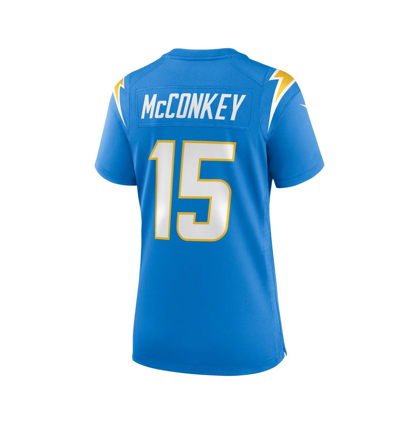 Женский топ Nike Ladd McConkey Powder Blue Los Angeles Chargers Game Jersey — фото 2