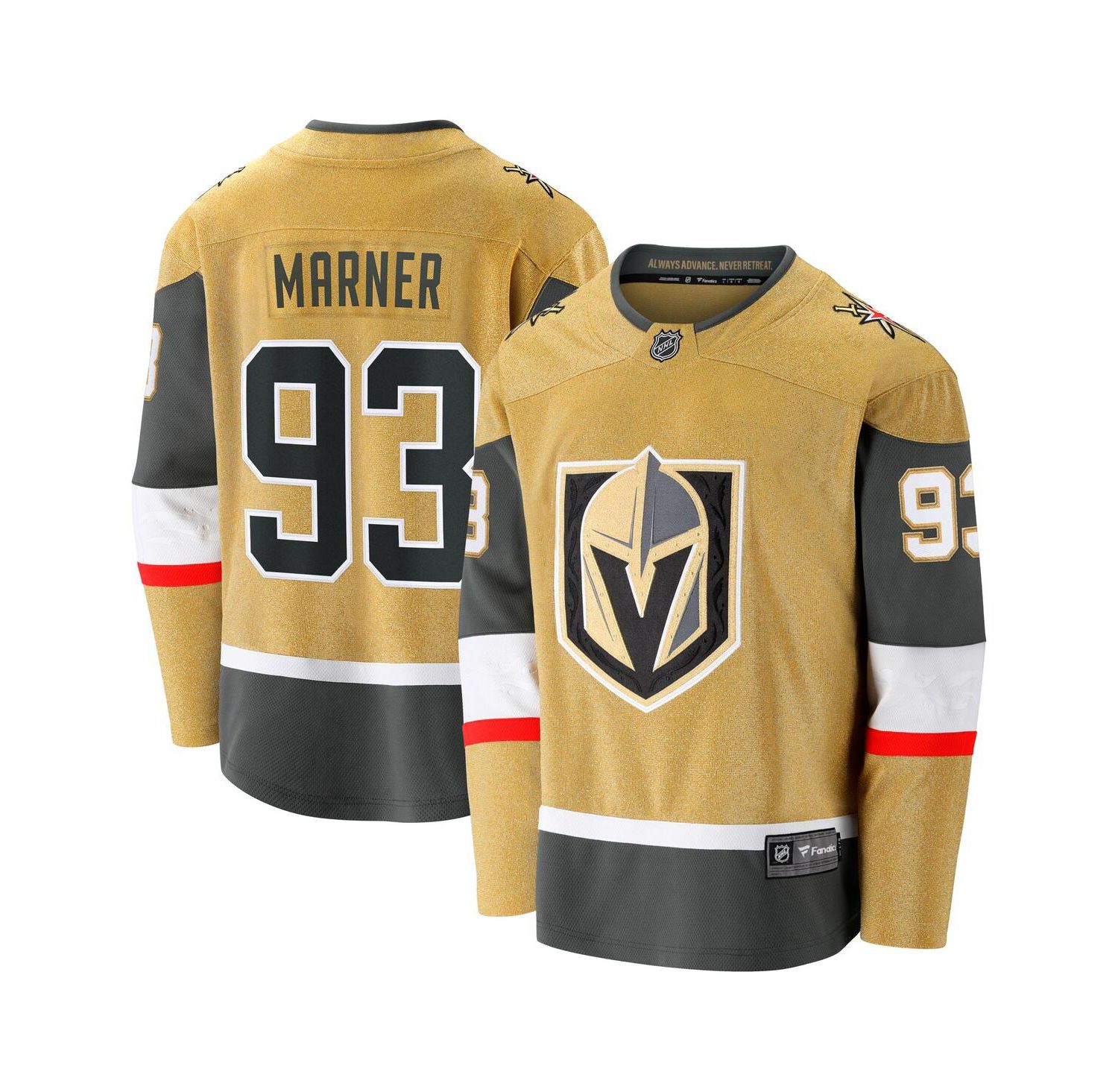 Men's Mitch Marner Gold Vegas Golden Knights Home Breakaway Jersey