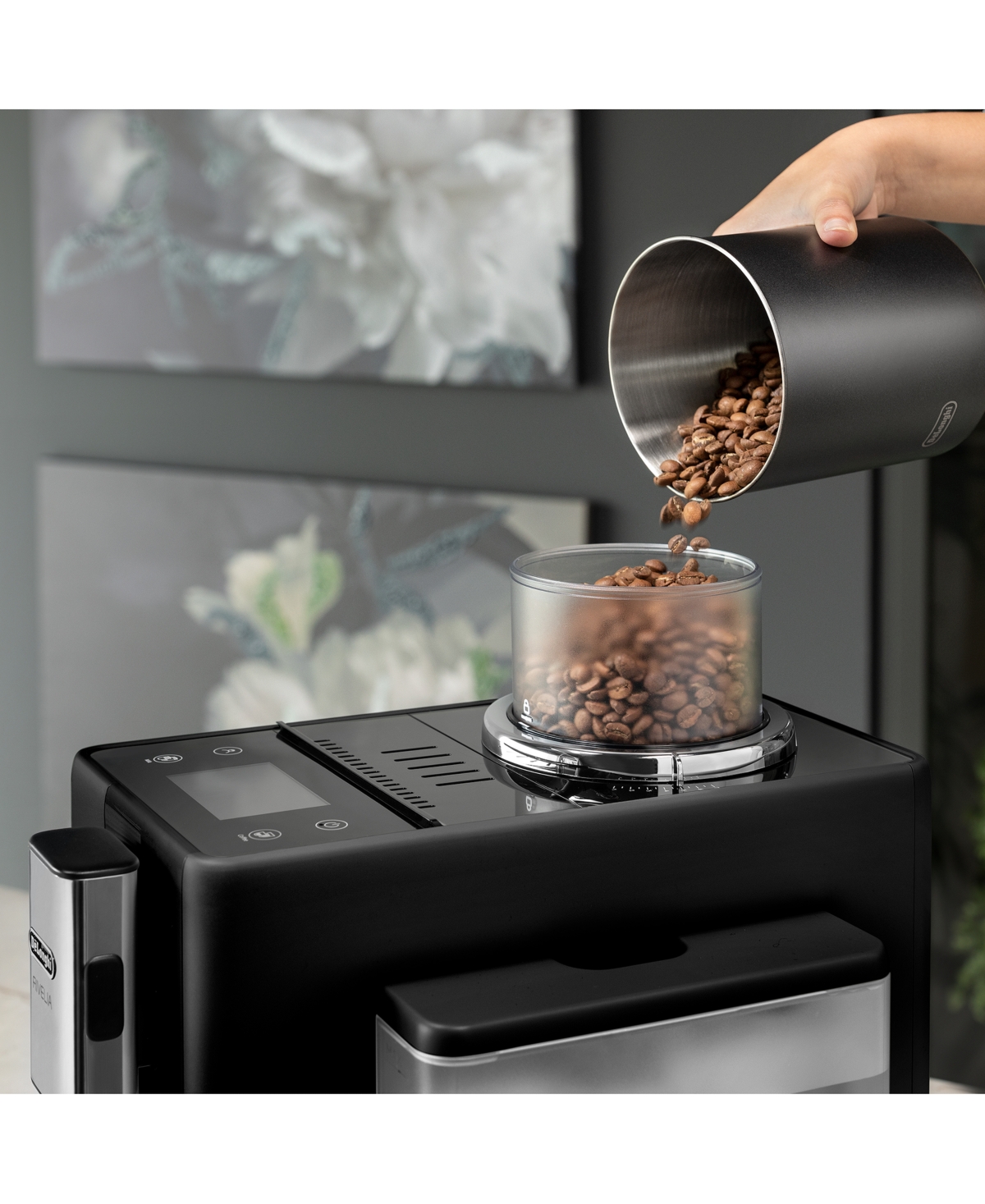 Delonghi Rivelia Automatic Espresso Machine In Black