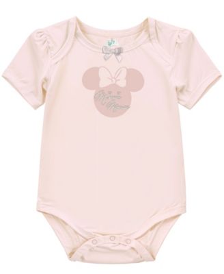 Baby Girls 3-Pack Minnie Mouse Short Sleeve Bodysuit
