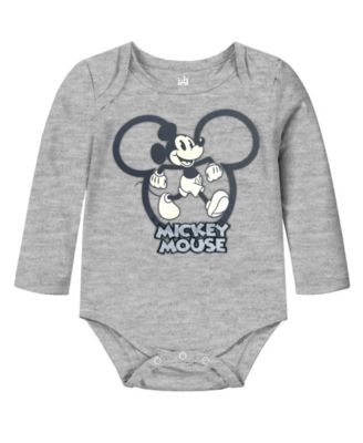 Baby Boys 3-Piece Mickey Mouse Bodysuit, Pants and Hat Set