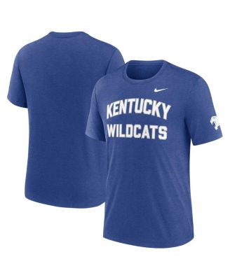 Nike - Men's Heather Royal Kentucky Wildcats Campus Collegiate Block Tri-Blend T-Shirt