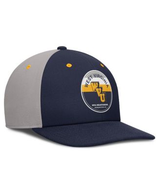 Men's Navy/Gray West Virginia Mountaineers Prep Pro Performance Snapback Hat