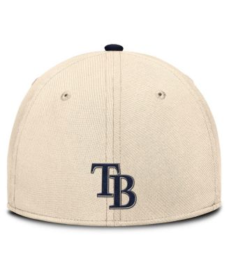 Men's Natural/Navy Tampa Bay Rays Statement Rise Performance Flex Hat