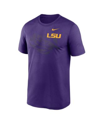 Men's Purple LSU Tigers Campus Shadow Legend Performance T-Shirt