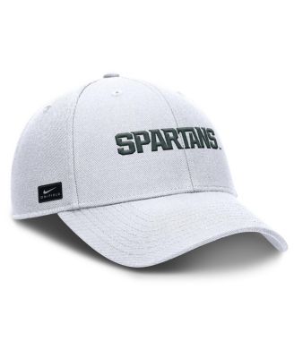 Men's White Michigan State Spartans 2025 On-Field Rise Performance Adjustable Hat