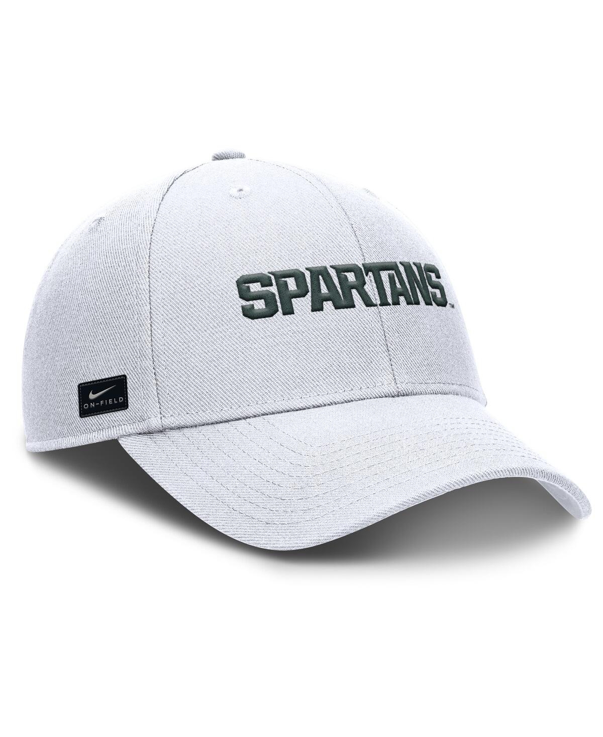 Nike Men's White Michigan State Spartans 2024 On-field Club Adjustable Hat In White
