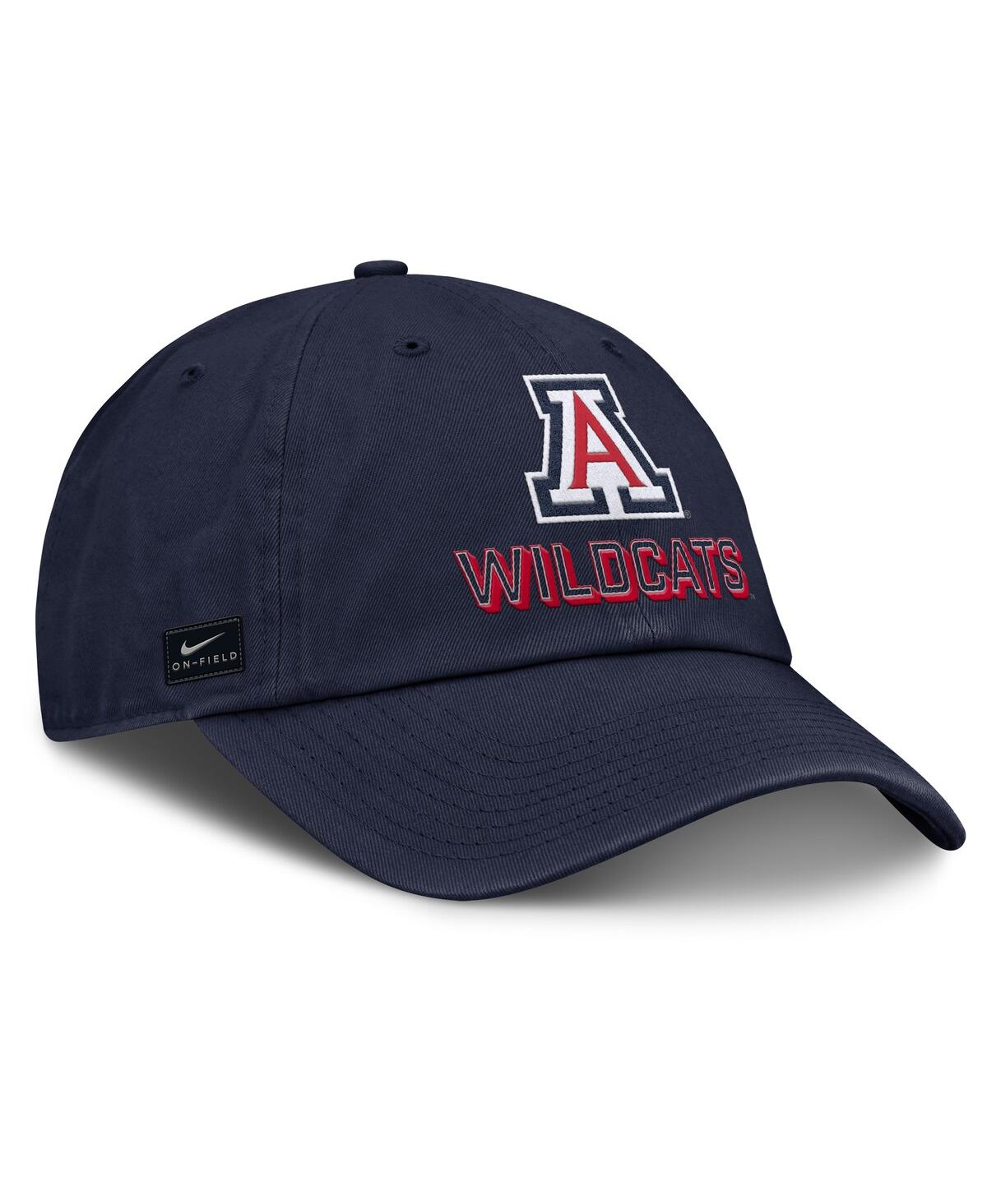 Nike Navy Arizona Wildcats 2025 On-field Club Adjustable Hat In Blue