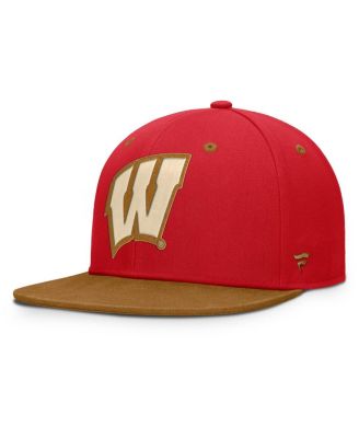 Fanatics - Men's Red/Brown Wisconsin Badgers Noboa Fitted Hat