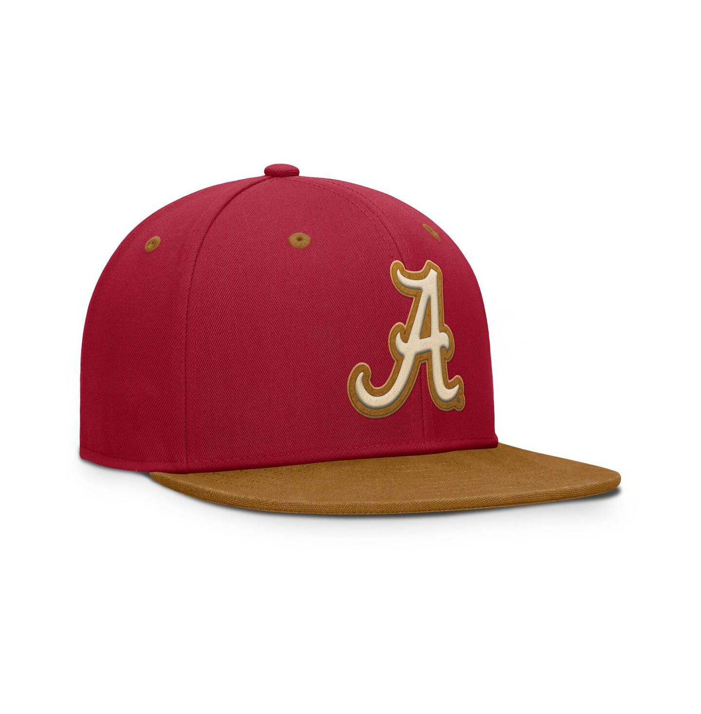 Мужская кепка Fanatics Crimson/Brown Alabama Crimson Tide Noboa Fitted Hat — фото 3