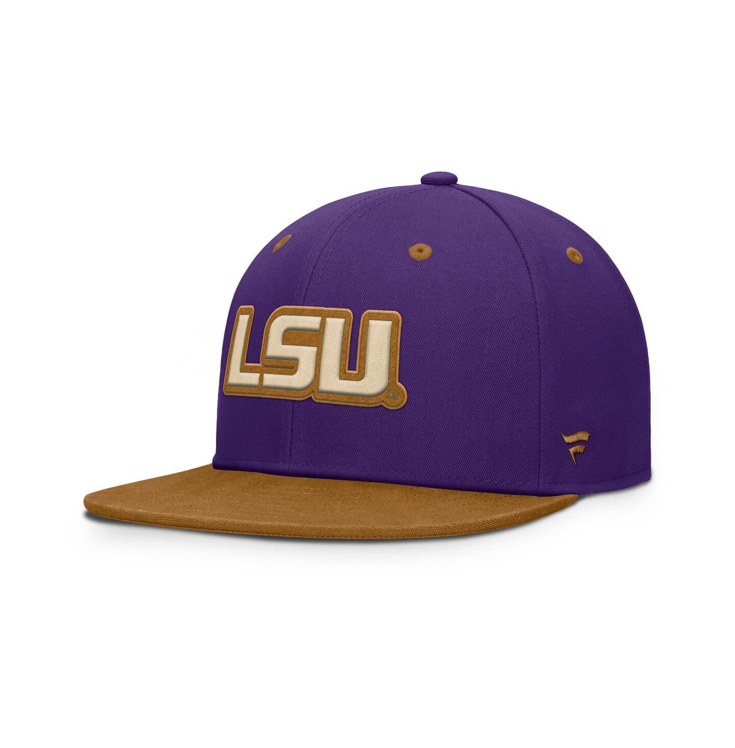Мужская кепка Fanatics Purple/Brown LSU Tigers Noboa Fitted Hat — фото 1