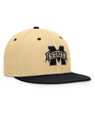 Men's Khaki/Black Mississippi State Bulldogs Balance Fitted Hat