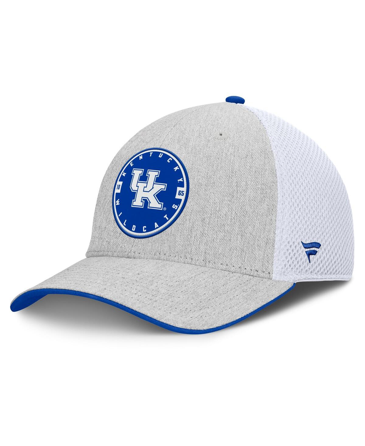 Men's Heather Gray/White Kentucky Wildcats Trigger Flex Hat - Heather Gray, White