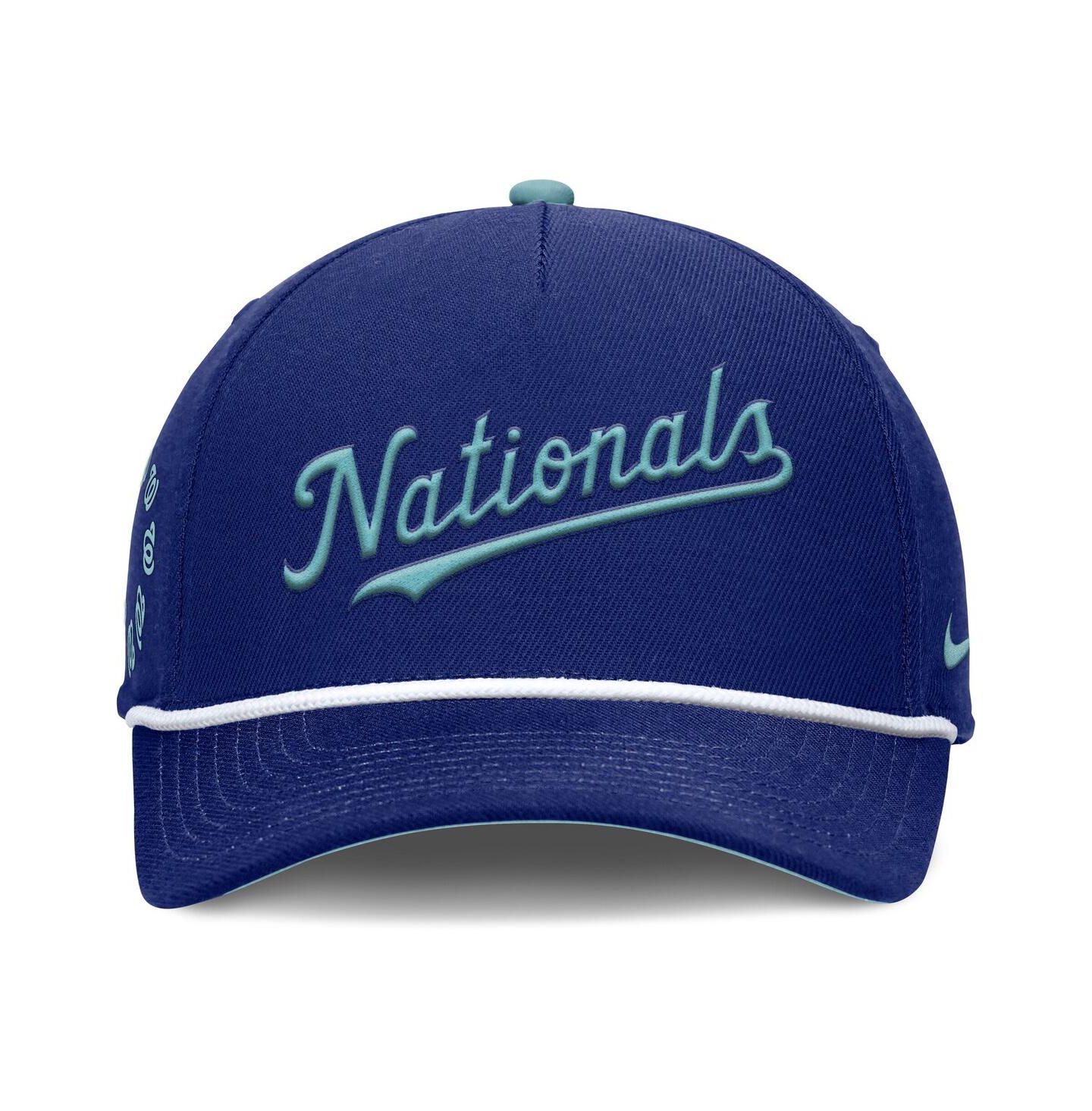 Мужская кепка Nike Royal Washington Nationals Father's Day Rise Adjustable Hat — фото 2