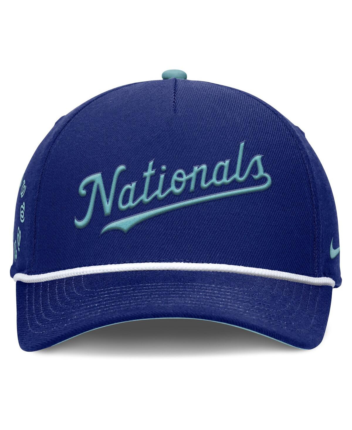 Nike Men's Royal Washington Nationals Father's Day Rise Adjustable Hat In Blue
