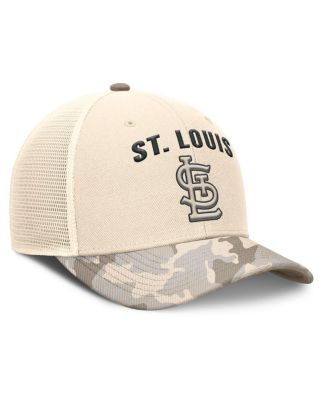Men's Natural St. Louis Cardinals Camo Natural Pack Rise Adjustable Trucker Hat