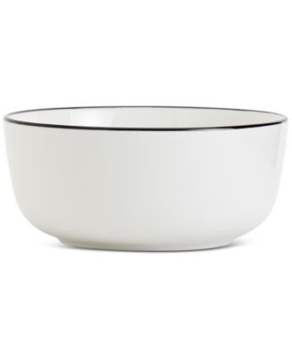 Black Rim 12 Pc. Dinnerware Set, Service for 4, Exclusively at Macy's