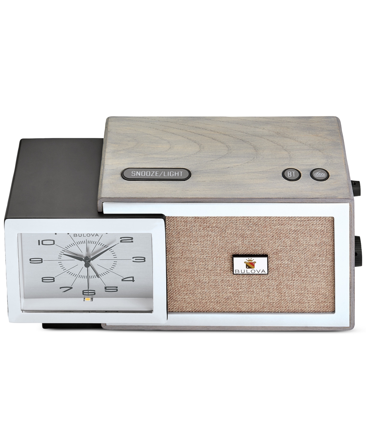 Bulova Precision Tone Silver Clock Radio