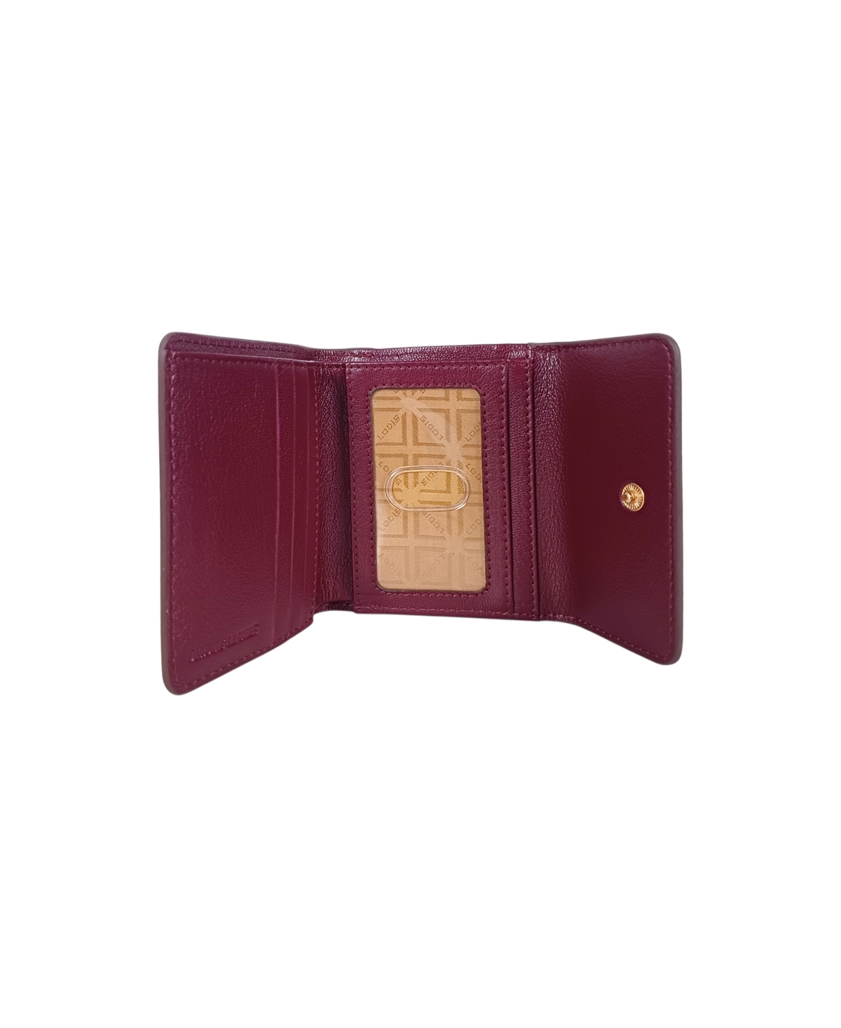 Lodis Deluxe French Bifold Wallet In Burgundy