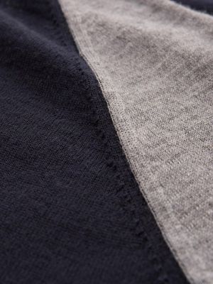 Women's Merino Colour Block Roll Neck Sweater