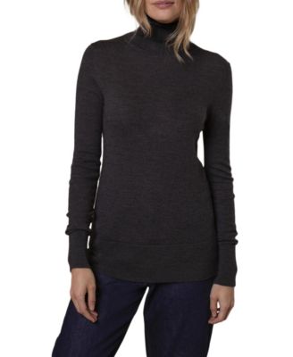 Women's Merino Roll Neck Fitted Sweater