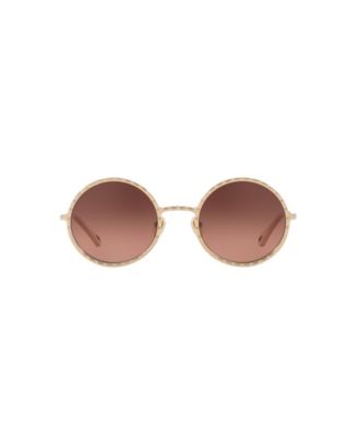 Women's Round Etched Metal Sunglasses, CH0230S