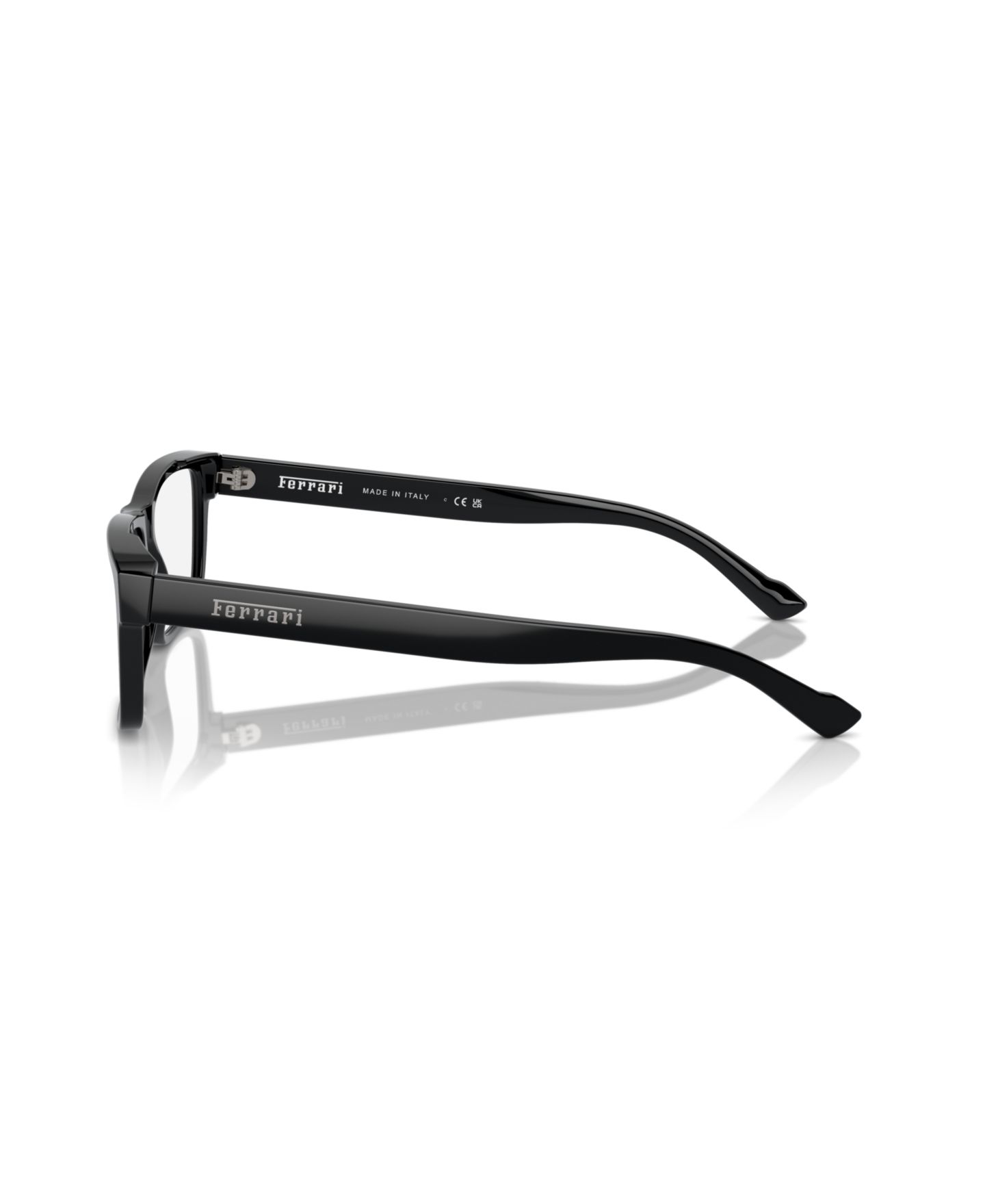 Мужские очки Scuderia Ferrari Ferrari Man Rectangle Plastic FH4001 Eyeglasses, цвет: Чёрный — фото 4