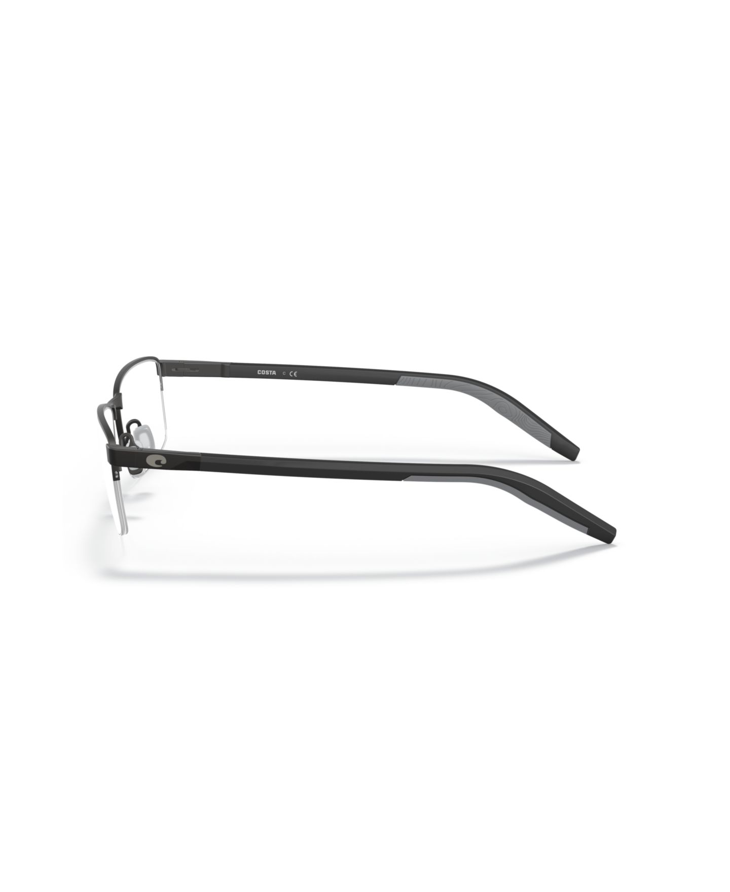 Мужские очки Costa Del Mar Costa Man Rectangle Metal 6A3015 Bimini Road 310 Eyeglasses, цвет: Чёрный — фото 3